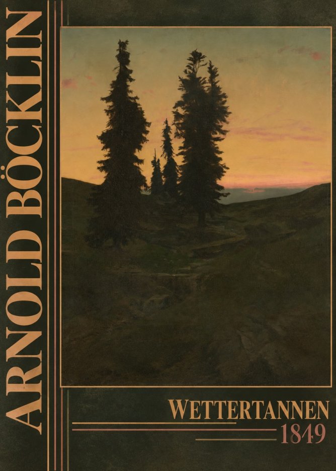 Arnold Böcklin Wettertannen No5 - Póster