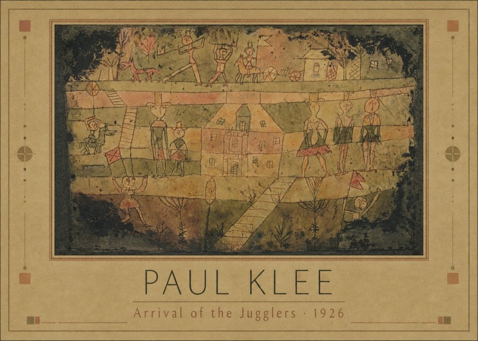 Paul Klee Arrival of the Jugglers No1 - Póster