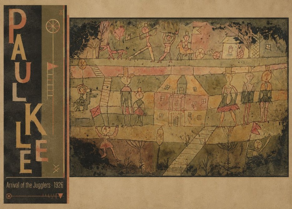Paul Klee Arrival of the Jugglers No3 - Póster