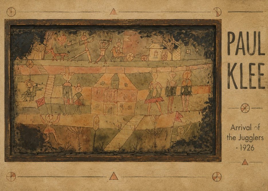 Paul Klee Arrival of the Jugglers No5 - Póster