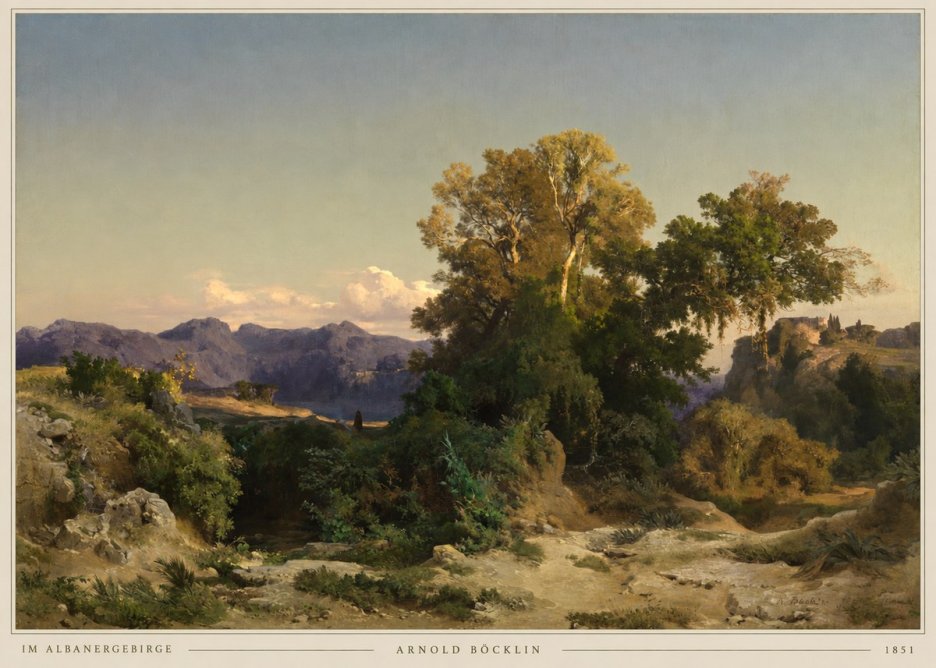 Arnold Böcklin Im Albanergebirge No2 - Póster