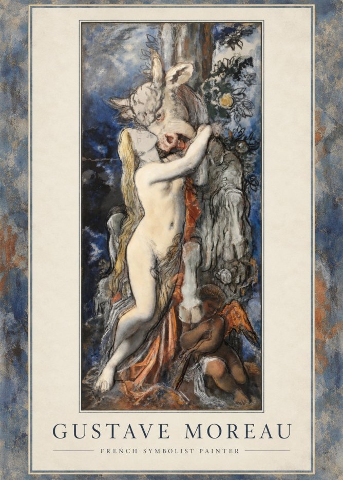 Gustave Moreau Europe and the Bull No1 - Póster