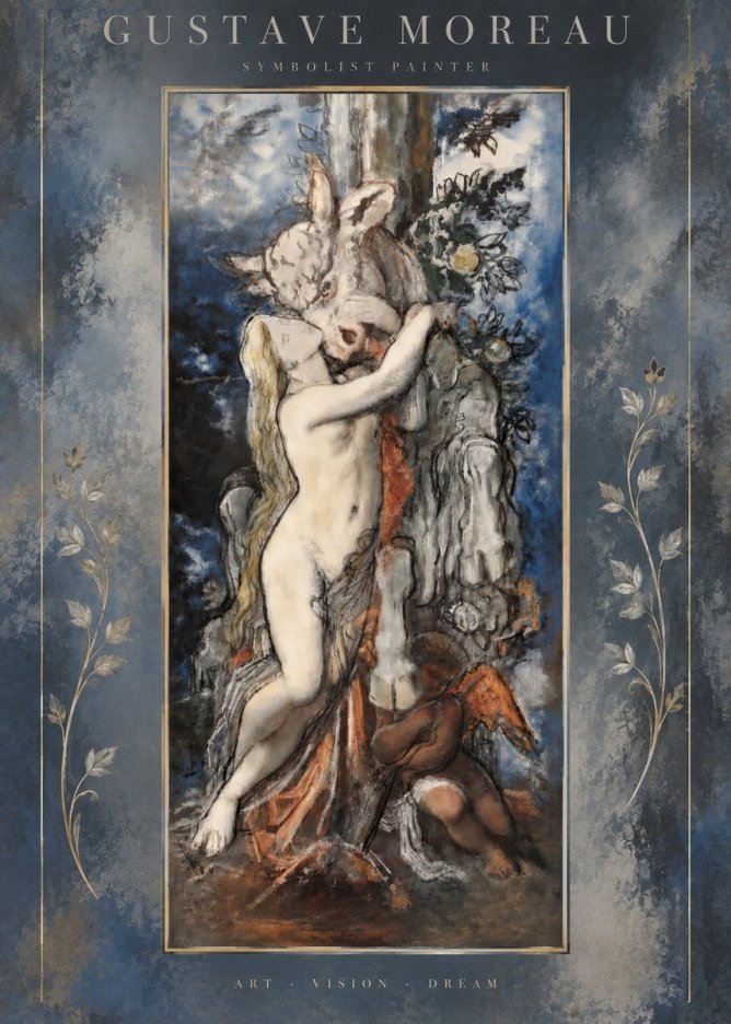 Gustave Moreau Europe and the Bull No5 - Póster