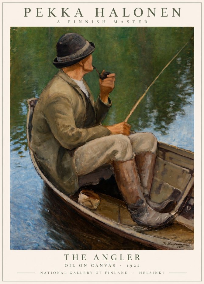 Pekka Halonen The Angler No1 - Póster