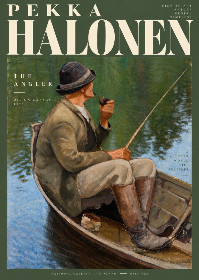 Pekka Halonen The Angler No2 - Póster