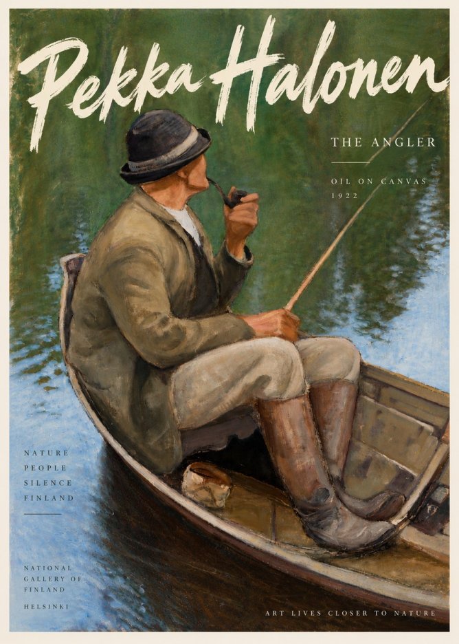 Pekka Halonen The Angler No3 - Póster