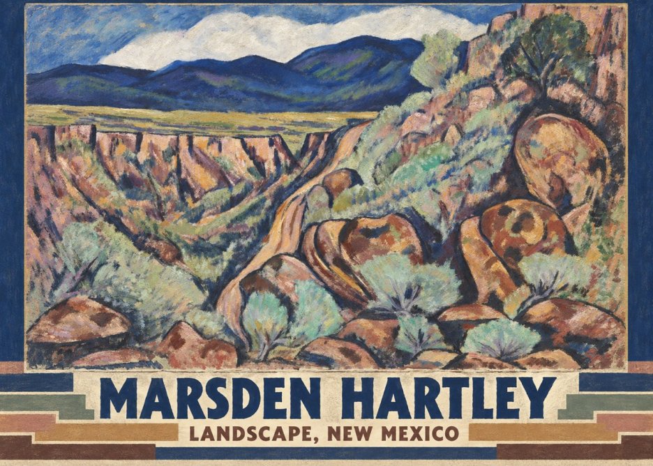 Marsden Hartley Landscape, New Mexico No3 - Póster