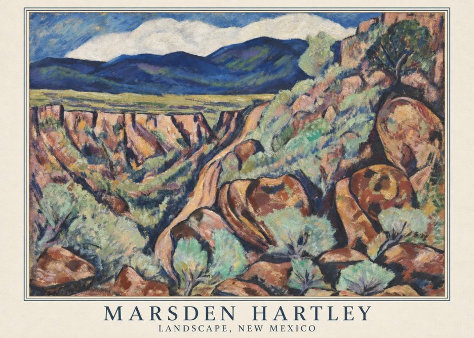 Marsden Hartley Landscape, New Mexico No5 - Póster