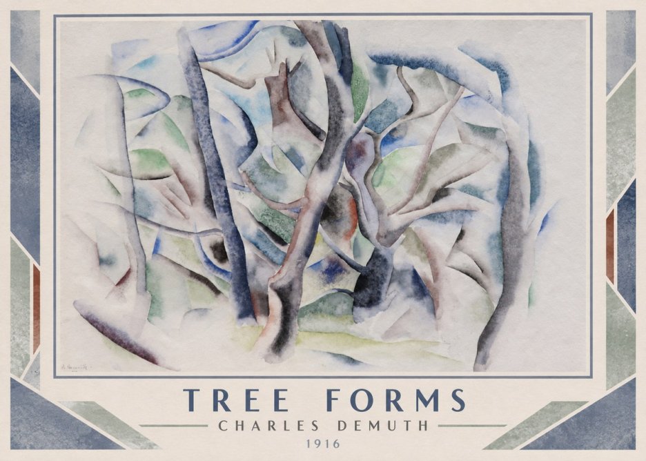 Charles Demuth Tree Forms No1 - Póster