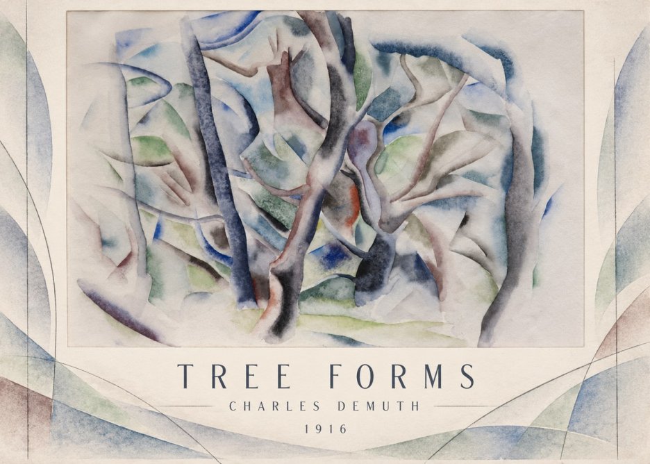Charles Demuth Tree Forms No3 - Póster