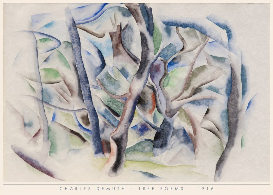 Charles Demuth Tree Forms No6 - Póster