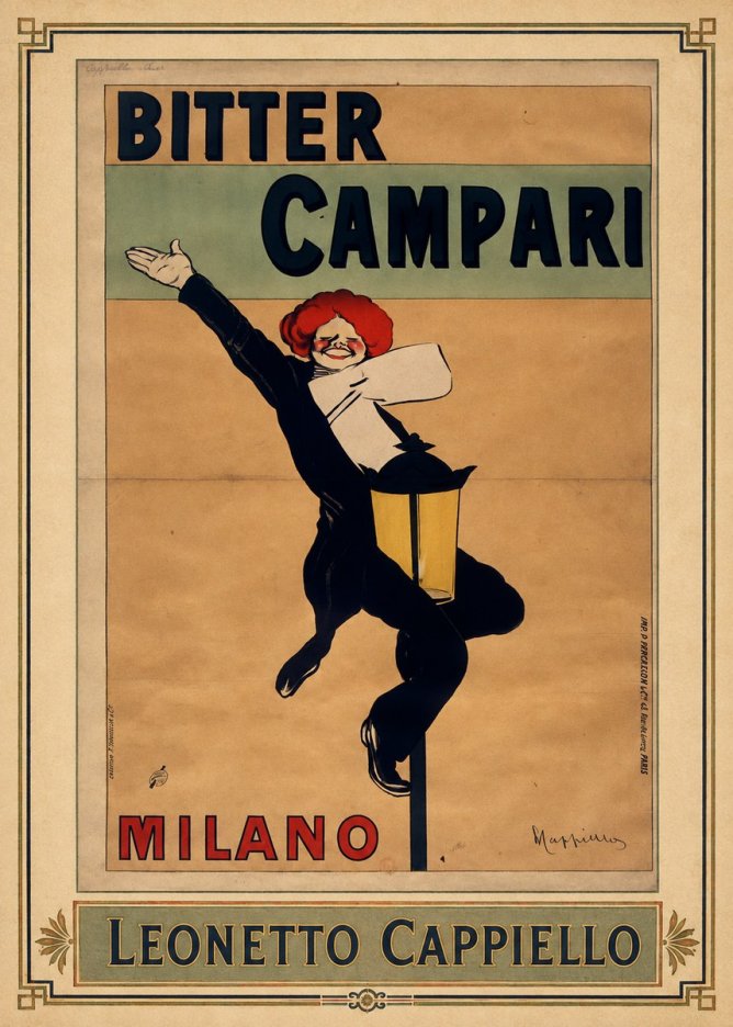 Leonetto Cappiello Bitter Campari II No1 - Póster