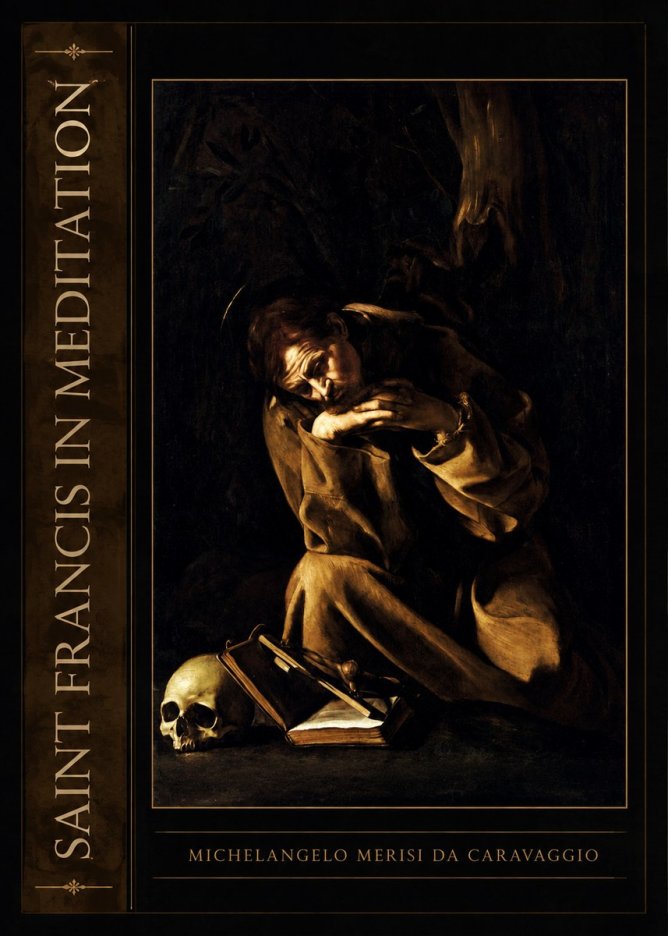 Michelangelo Merisi da Caravaggio Saint Francis in Meditation II No2 - Póster