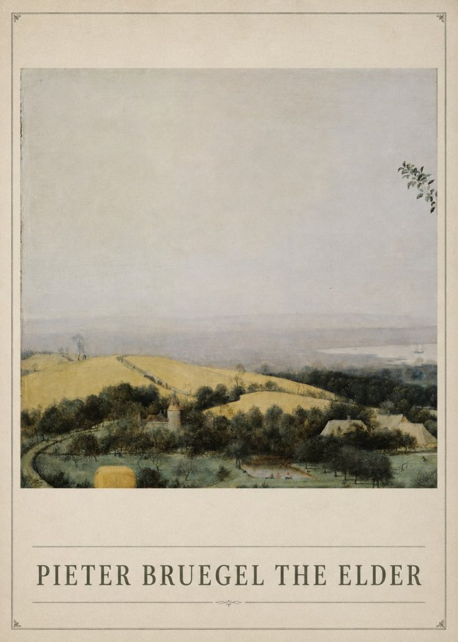 Pieter Bruegel The Harvesters VI No1 - Póster