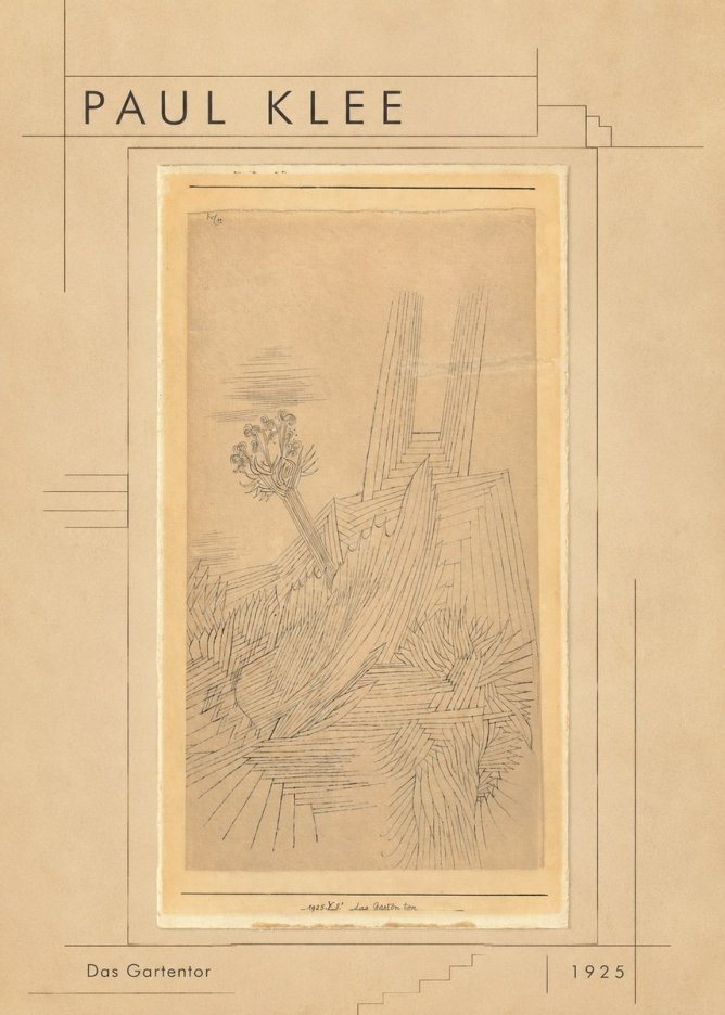 Paul Klee Das Gartentor I No1 - Póster