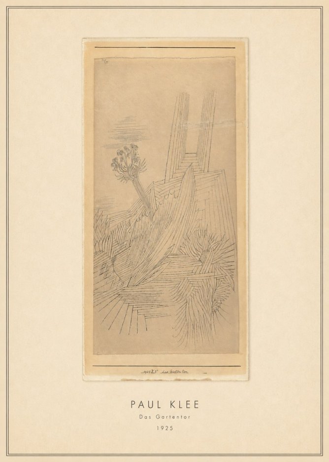 Paul Klee Das Gartentor I No3 - Póster
