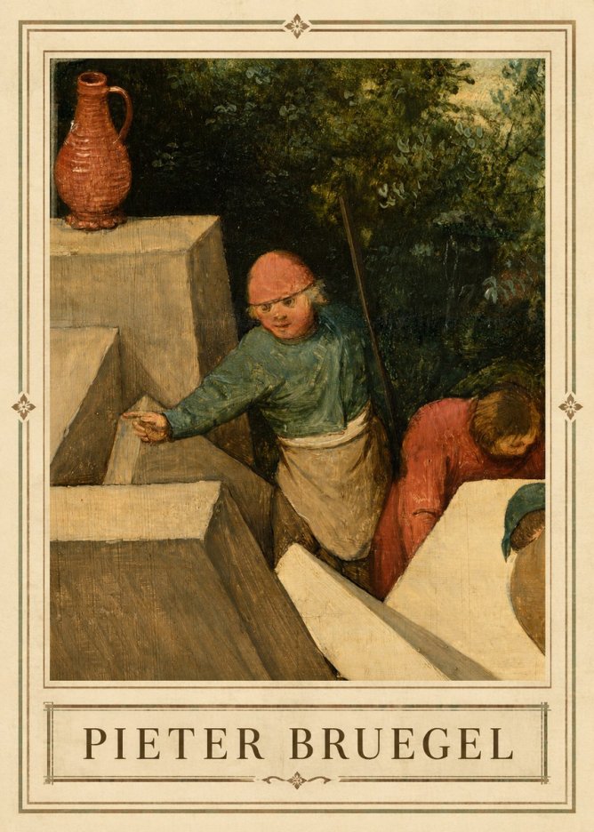 Pieter Bruegel The Tower of Babel XIX No1 - Póster