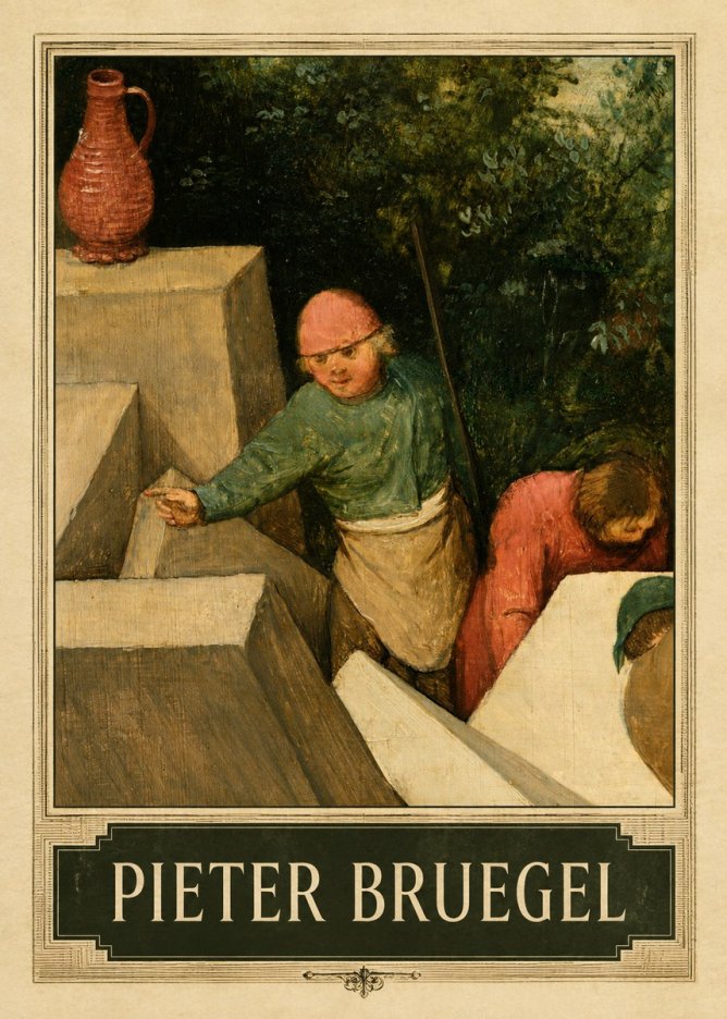 Pieter Bruegel The Tower of Babel XIX No3 - Póster