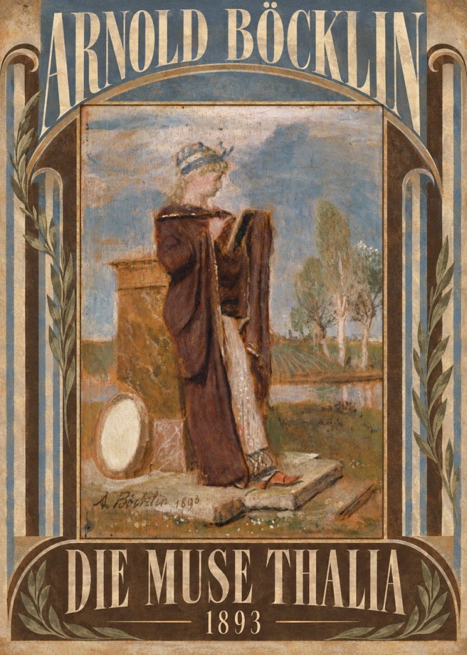 Arnold Böcklin Die Muse Thalia I No5 - Póster