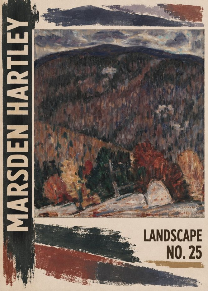 Marsden Hartley Landscape No. 25 No2 - Póster