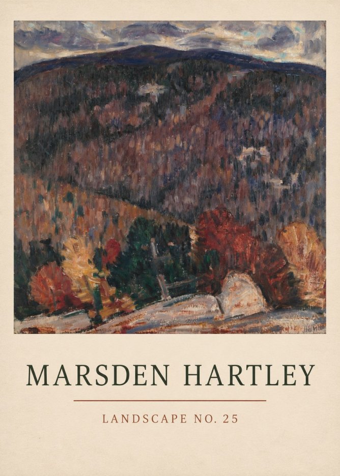 Marsden Hartley Landscape No. 25 No3 - Póster