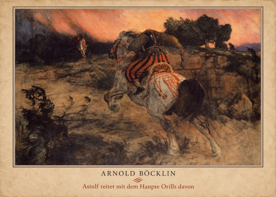 Arnold Böcklin Astolf Reitet Mit Dem Haupte Orills Davon No4 - Póster