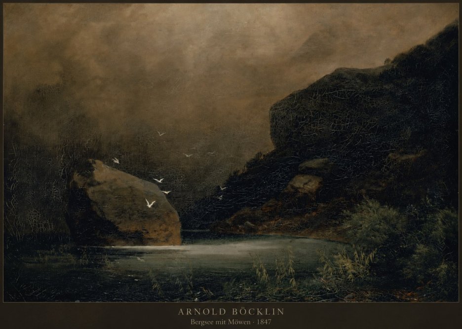 Arnold Böcklin Bergsee Mit Möwen No2 - Póster