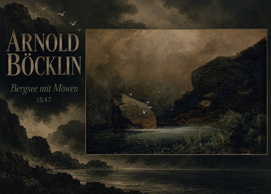 Arnold Böcklin Bergsee Mit Möwen No5 - Póster