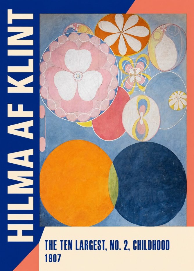 Hilma af Klint The Ten Largest, No. 2, Childhood No2 - Póster