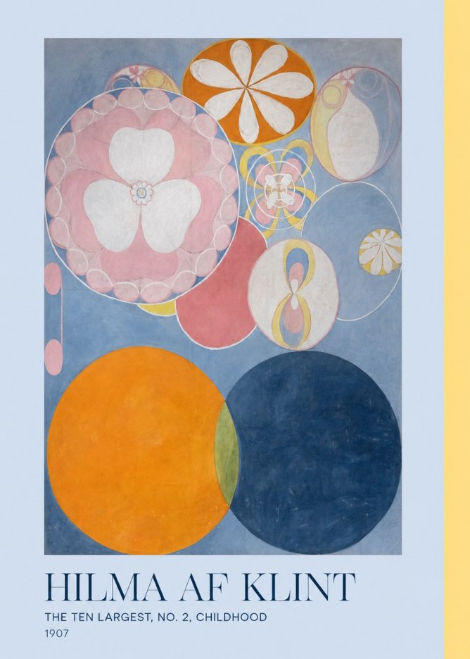 Hilma af Klint The Ten Largest, No. 2, Childhood No3 - Póster