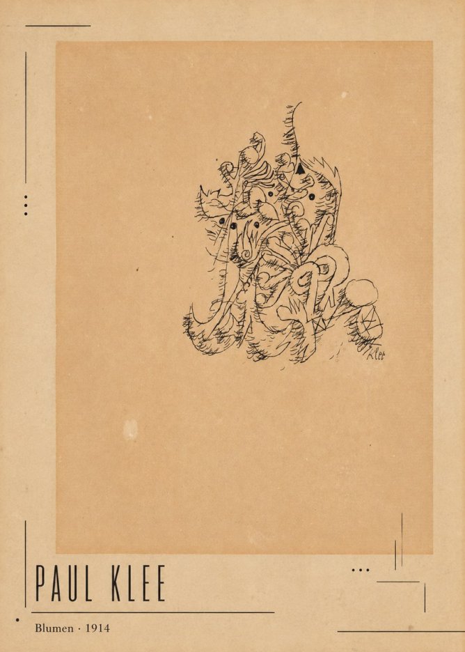 Paul Klee Blumen II No2 - Póster