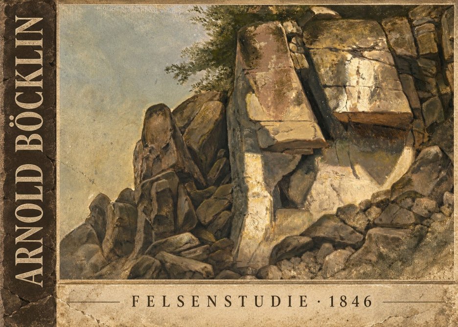 Arnold Böcklin Felsenstudie No3 - Póster