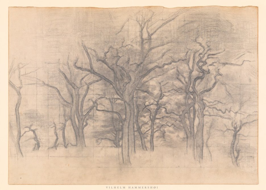 Vilhelm Hammershøi Oak Trees No6 - Póster