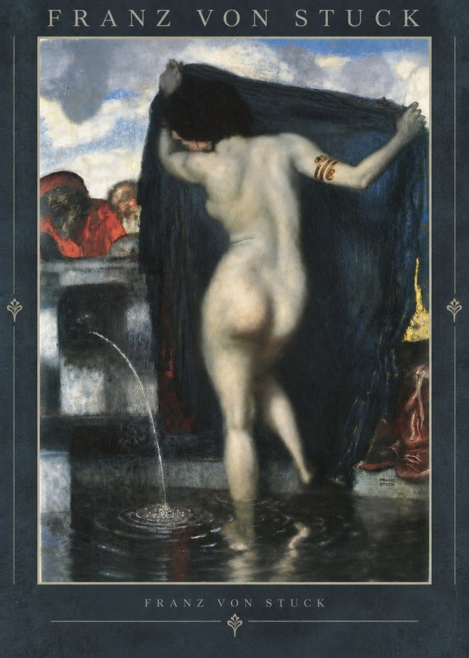 Franz von Stuck Susanna and the Elders No5 - Póster
