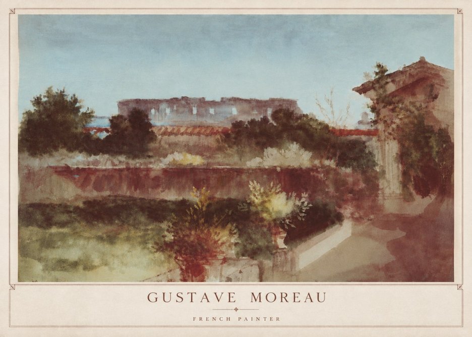Gustave Moreau Rome No4 - Póster