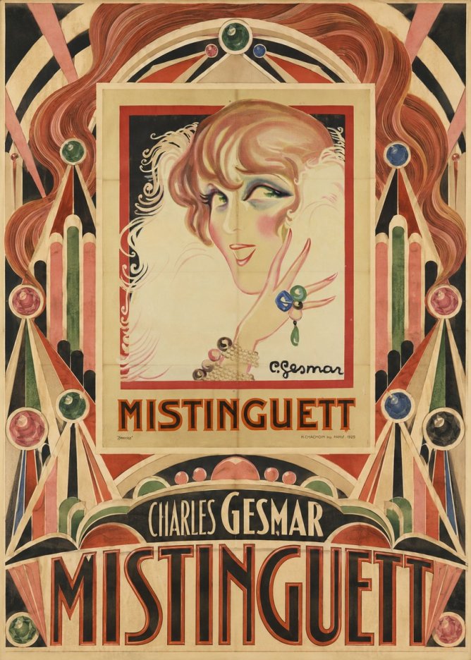 Charles Gesmar Mistinguett No5 - Póster