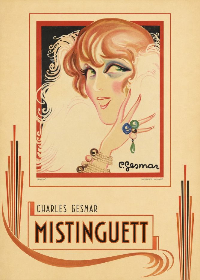 Charles Gesmar Mistinguett No6 - Póster
