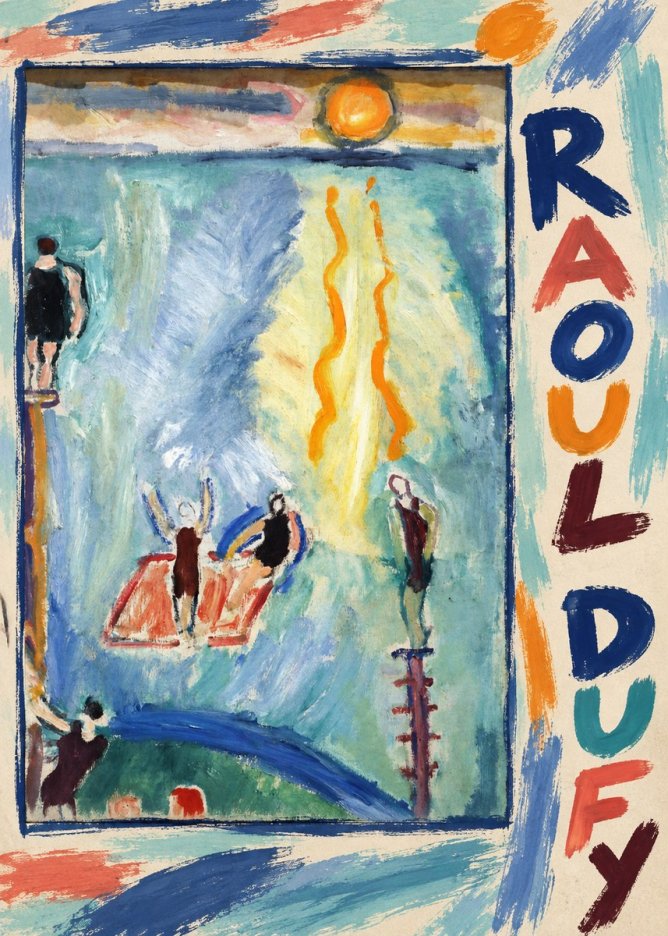 Raoul Dufy The Swimmers No3 - Póster