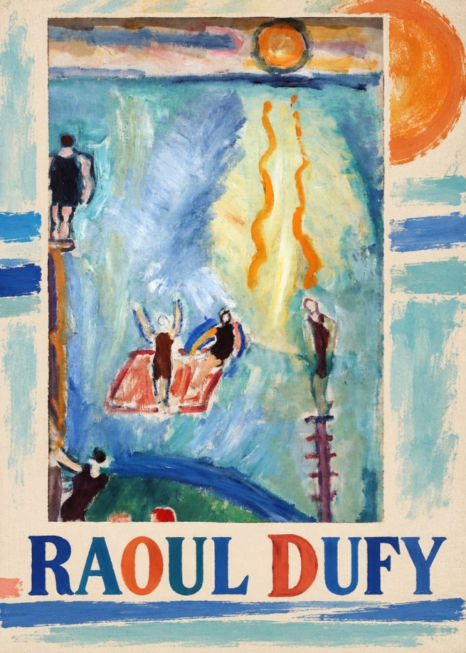 Raoul Dufy The Swimmers No6 - Póster