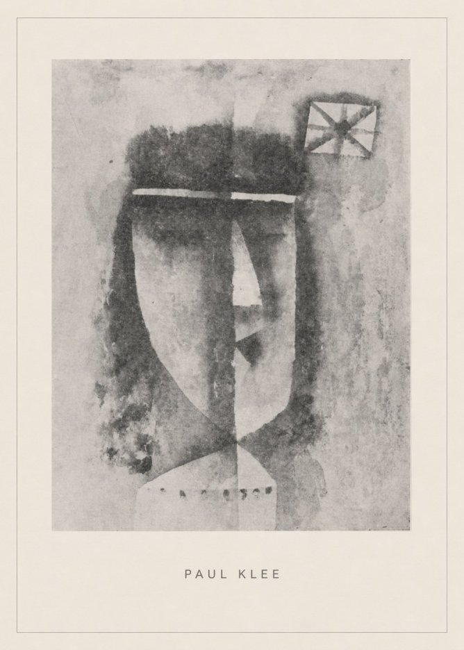 Paul Klee Head of a Man No5 - Póster