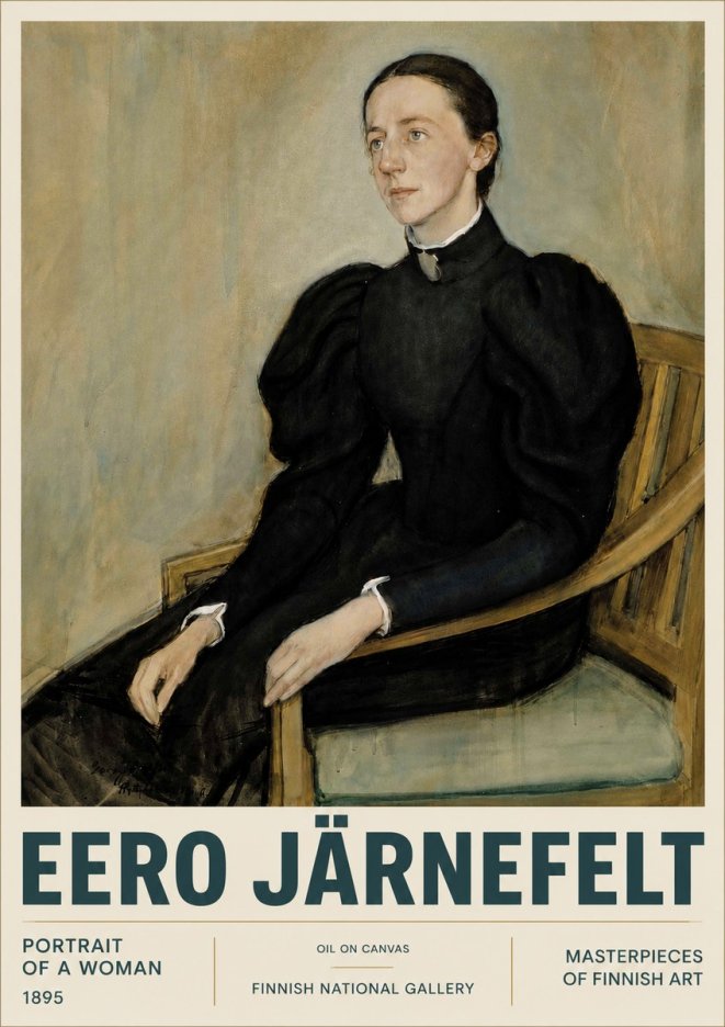 Eero Järnefelt Portrait of a Woman No4 - Póster