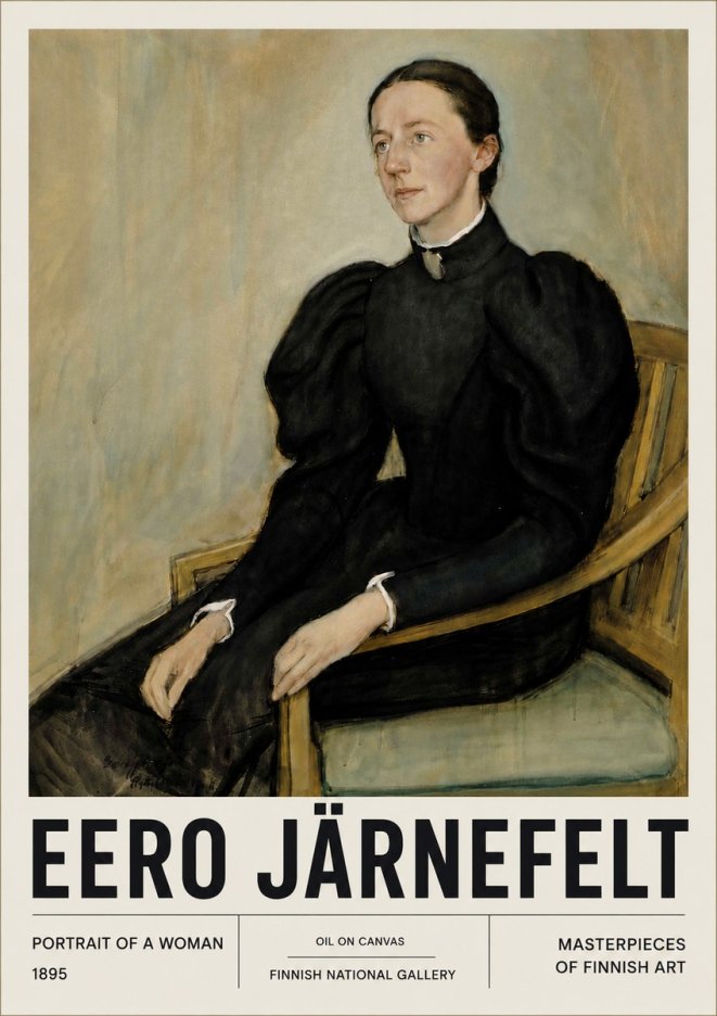 Eero Järnefelt Portrait of a Woman No6 - Póster