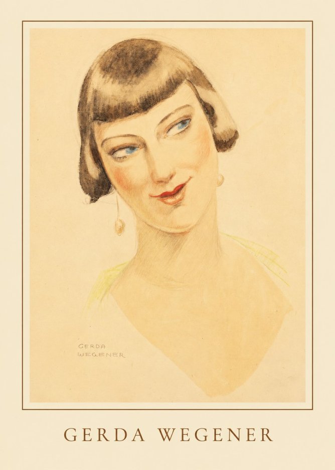 Gerda Wegener Portrait of a Lady No5 - Póster