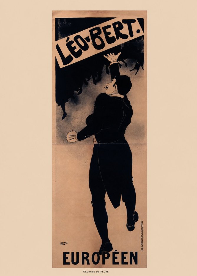 Georges de Feure Léo-bert. Européen No6 - Póster