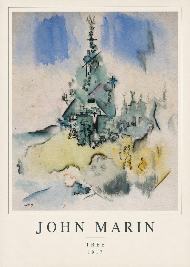 John Marin Tree No1 - Póster