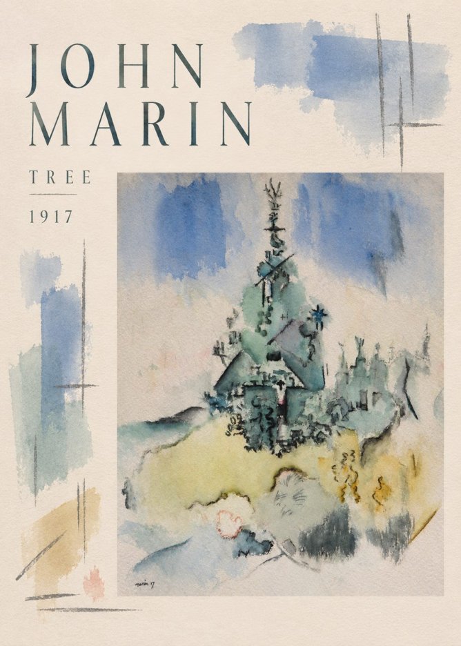 John Marin Tree No5 - Póster
