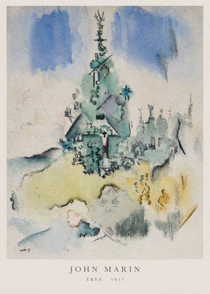 John Marin Tree No6 - Póster