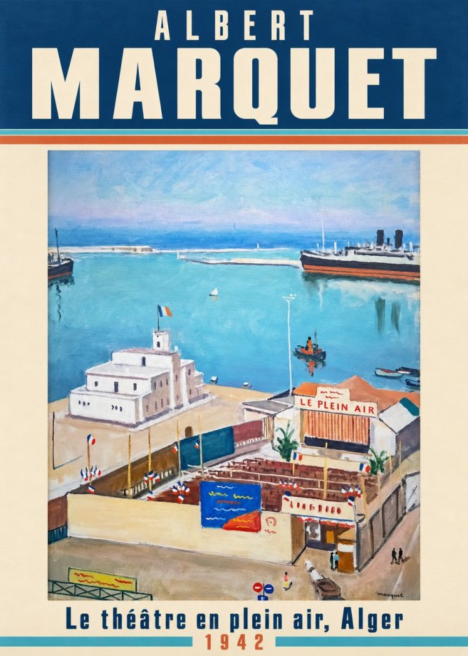 Albert Marquet Le Théâtre En Plein Air, Alger No2 - Póster