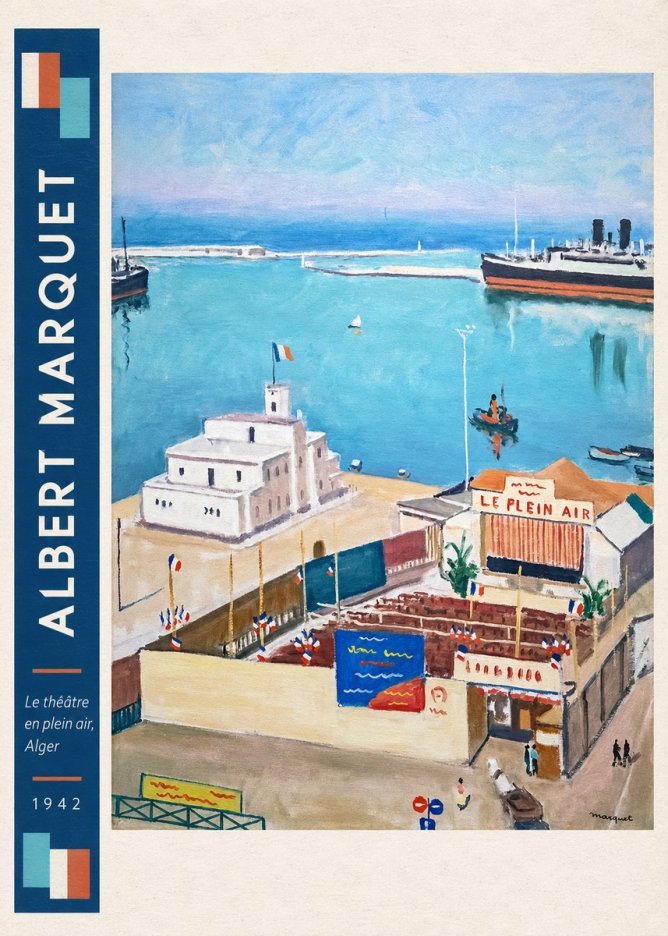 Albert Marquet Le Théâtre En Plein Air, Alger No3 - Póster