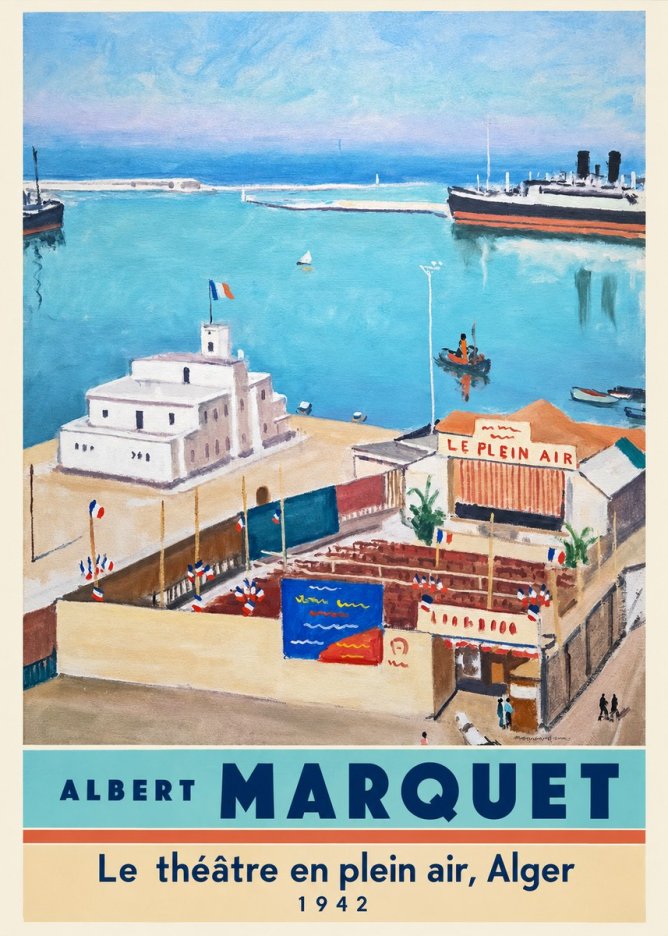 Albert Marquet Le Théâtre En Plein Air, Alger No4 - Póster
